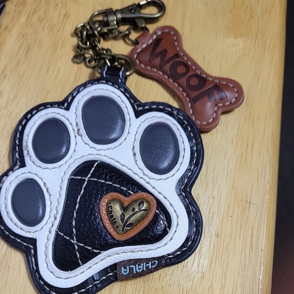 Chala Paw Print Key Fob/Coin Purse